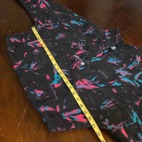 ADIDAS 1/4 ZIP FLEECE CROPPED JACKET💖 - Picture 9 of 15